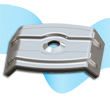 Kaloty aluminiowe z uszczelką EPDM do mocowania profili trapezowych - JAW Konin