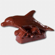 Ceramiczna ozdoba dachowa - Delfin brązowy glazurowany - FCB Konin