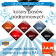 Wzornik kolorów pasów podrynnowych