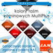 Kolory aluminiowej taśmy kominowej MultiPlus