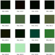oznaczenie kolorów wg RAL od 6006-6021
