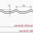 PLATINO-ECO - schemat i wymiary blachodachówki Bratex Konin