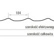 Blachodachówka Bratex Vello - schemat i wymiary JAW Konin