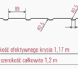 T8 - schemat i wymiary trapezu Bratex Konin