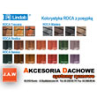 kolory blach Lindab Roca z posypką kwarcową