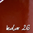 26 - kolor brąz migdałowy angoba szlachetna glazura