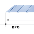 Trapez ścienny stalowy Balex BPO 2 - profil optyczny