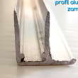 Profil aluminiowy zamykający/okapowy typ F z aluminium do poliwęglanu - JAW Konin