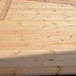 Taras drewniany z deską sosnową bez impregnacji
