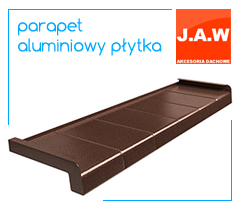 Parapet okienne zewnętrzny aluminiowy imitacja płytki