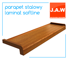 Parapet stalowy laminowany softline