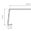 Parapet okienny zewnętrzny aluminiowy rysunek techniczny - JAW Konin