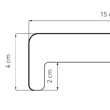 Parapet okienny wewnętrzny z PCV rysunek techniczny - JAW Konin