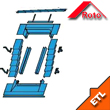 Kołnierz uszczelniający Roto ETL do obniżonego montażu