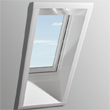 Ciepłe okno wyłazowe ROTO Designo WDA R3 z pcv - widok od środka