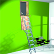 Schody scienne nożycowe Roto VERTICAL z aluminium