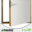 Drzwi kolankowe FAKRO DWK drewniane termoizolacyjne