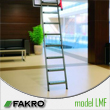 Schody 3-segmentowe izolowane ognioodporne FAKRO LMF z metalową drabinką