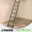 Energooszczędne schody strychowe 3-segmentowe z metalu FAKRO LMS SMART