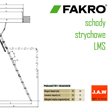 Schody strychowe 3-segmentowe z metalową drabinką Fakro LMS Smart schemat otwierania - JAW Konin