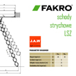 Schody strychowe nożycowe Fakro LSZ schemat otwierania - JAW Konin
