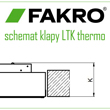 Energooszczędne schody strychowe rozkładane Fakro LTK THERMO - schemat klapy