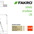 Ciepłe schody strychowe Fakro LTK THERMO schemat otwierania - JAW Konin