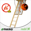 Szczelne i ognioodporne schody strychowe segmentowe FAKRO LWF EI45