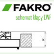 Ocieplone schody strychowe rozkładane Fakro LWF - schemat klapy ognioodpornej EI30