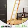 Schody strychowe drewniane składane segmentowe FAKRO LWL LUX