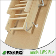 Schody strychowe drewniane składane segmentowe FAKRO LWS Plus