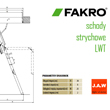 Ciepłe pasywne schody strychowe Fakro LWT schemat otwierania - JAW Konin