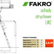 Ciepłe schody strychowe Fakro LWZ schemat otwierania - JAW Konin