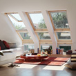 Połączenie okien dachowych i fasadowych VELUX