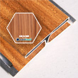 listwa do łączenia paneli podbitki dachowej typu H Bryza złoty orzech