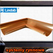 Narożnik rynnowy wewnętrzny 90° Lindab Rainline RVI