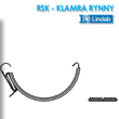 Klamra rynnowa Lindab Rainline RSK - schemat i rysunek