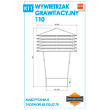 rysunek techniczny wywietrzaka grawitacyjnego wirplast K12 - JAW Konin