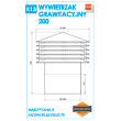 rysunek techniczny wywietrzaka grawitacyjnego wirplast K13 - JAW Konin
