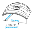 Rysunek techniczny kaloty falistej - JAW Konin