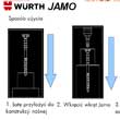 Stosowanie i sposób i poziomowania łaty dachowej z wkrętem JAMO PLUS